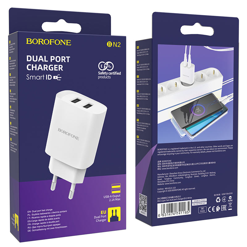 Chargeur mural BN2 Super rapide EU prises USB-A
