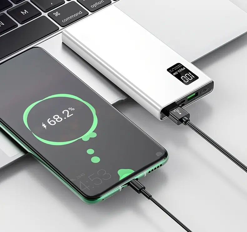 Chargeur portable ,10000 mAh USB C, USB, Alimentation entrée/sortie Charge rapide, Affichage LED Batterie de téléphone compatible avec iPhone , Samsung, iPad, Tablettes etc (Copie)