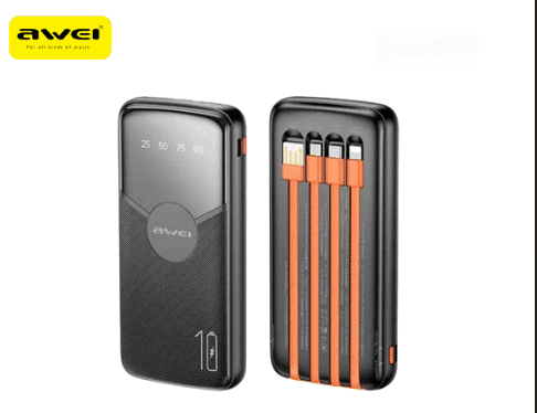 Awei P67K – Batterie Externe 10000mAh Charge Rapide Multi-Sorties