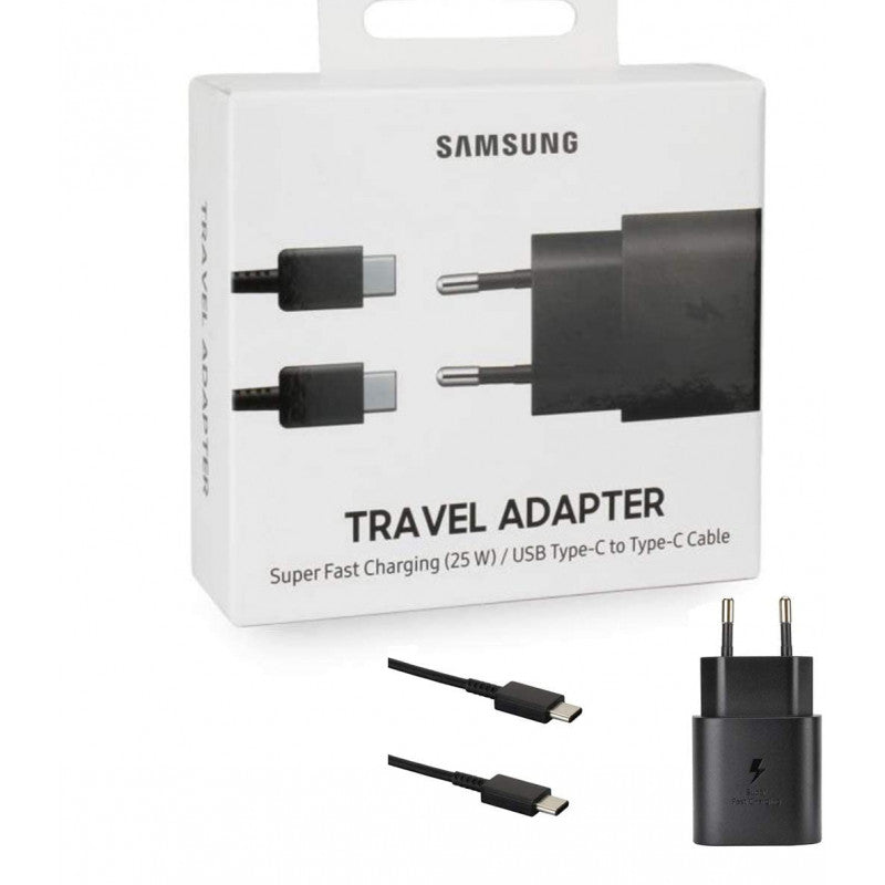 CHARGEUR SECTEUR RAPIDE 25W + CABLE USB-C SAMSUNG