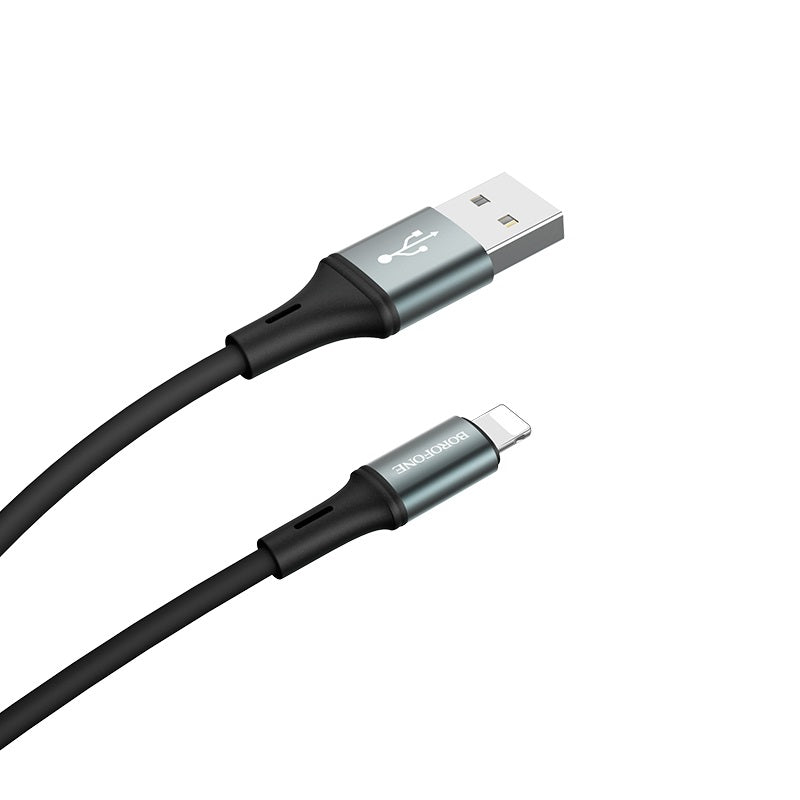 Câble USB vers Lightning 2.4A 1.2m Silicone Borofone
