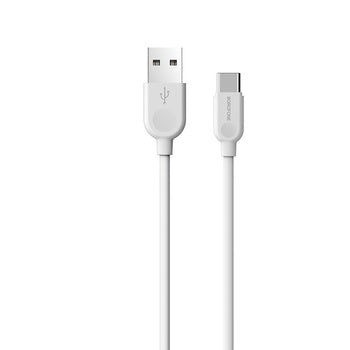 Câble USB vers Type C 1m 3A Borofone ( Blanc )