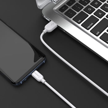 Câble USB vers Type C 1m 3A Borofone ( Blanc )