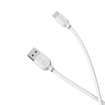 Câble USB vers Type C 1m 3A Borofone ( Blanc )