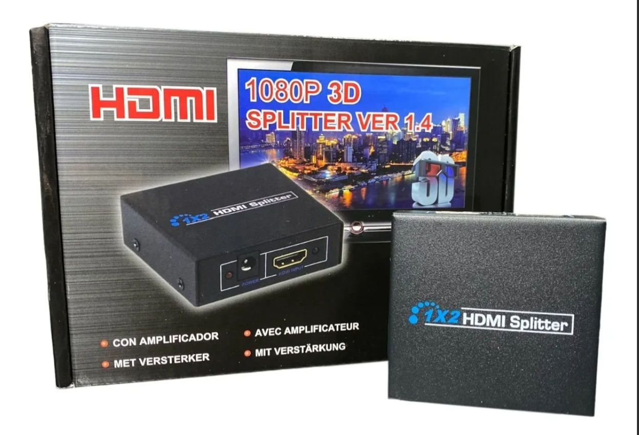 High-Tech Place Mini HD 1080P 1x4 HDMI V1.4 Splitter pour HDTV/STB/DVD/Projecteur/DVR