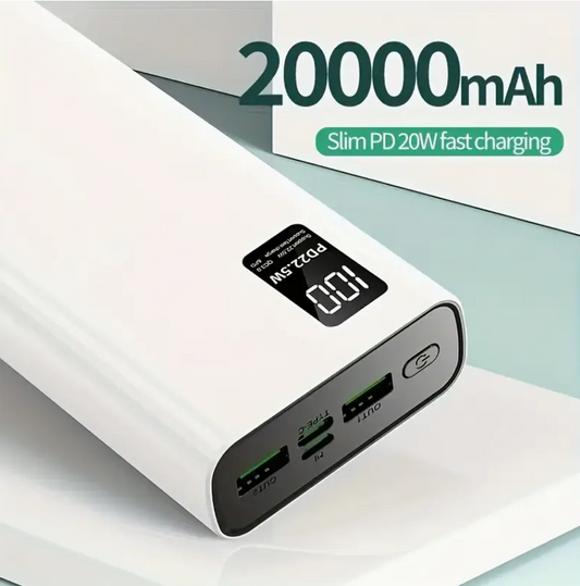 Chargeur portable ,10000 mAh USB C, USB, Alimentation entrée/sortie Charge rapide, Affichage LED Batterie de téléphone compatible avec iPhone , Samsung, iPad, Tablettes etc (Copie)